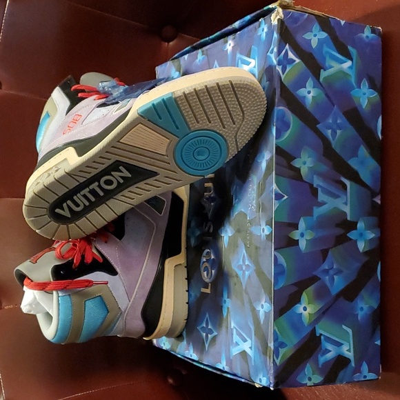 Louis Vuitton Trainer Sneaker Boot Purple 1A7R0R - Picture 5 of 10